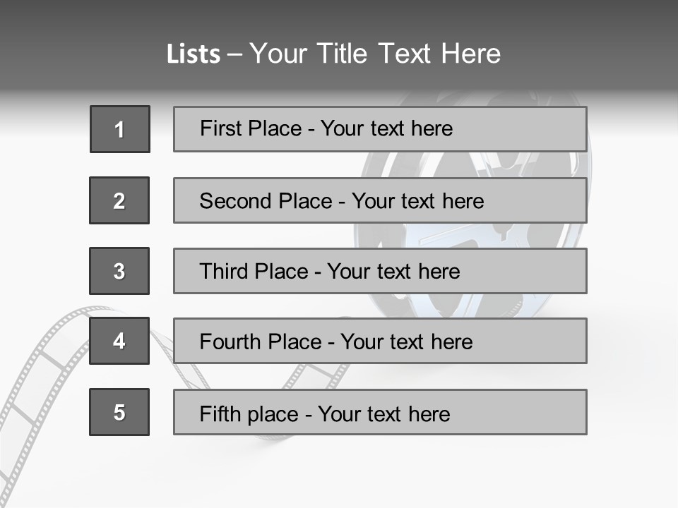 Render White Video PowerPoint Template