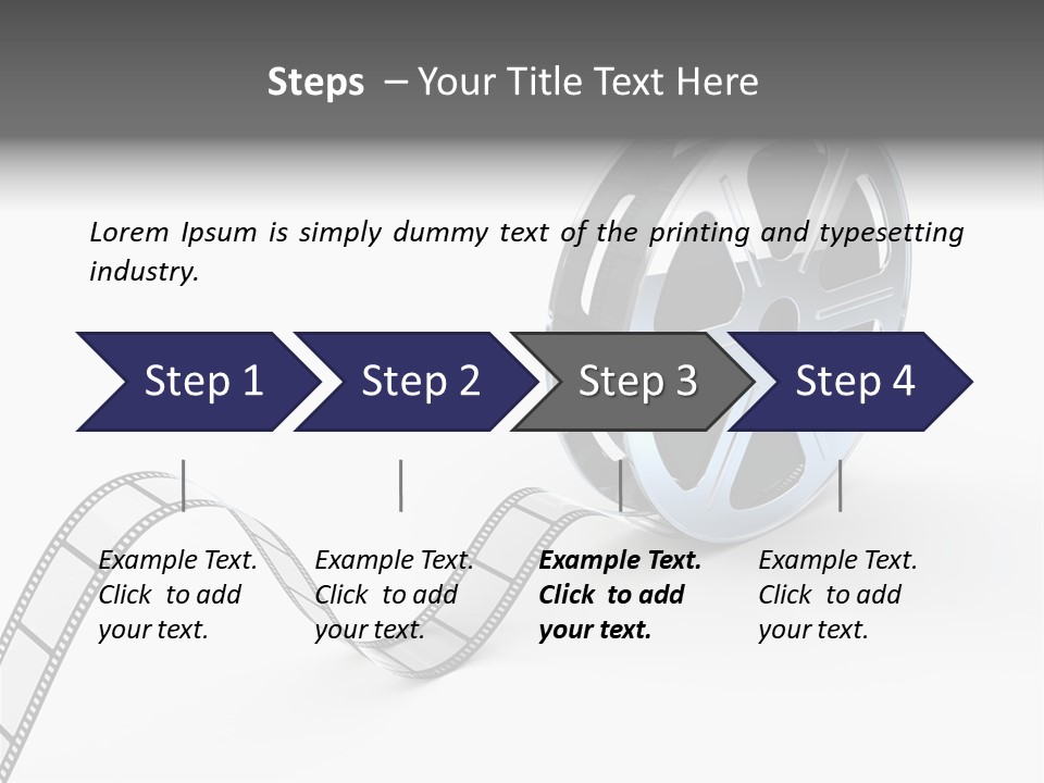 Render White Video PowerPoint Template