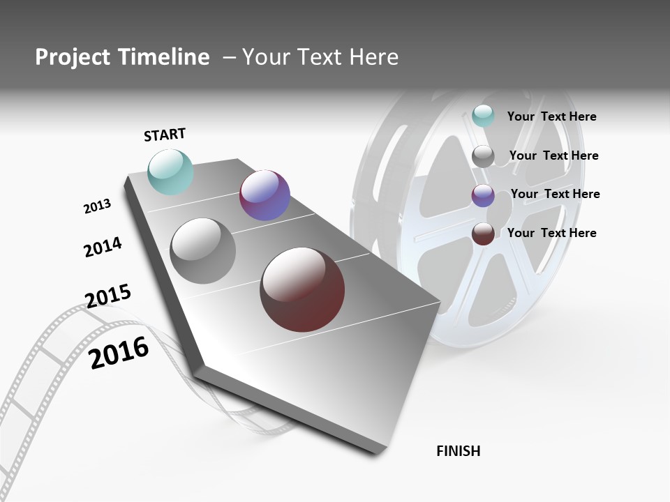 Render White Video PowerPoint Template