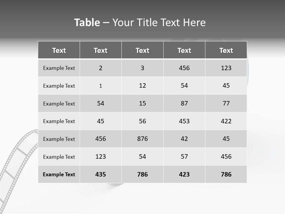 Render White Video PowerPoint Template