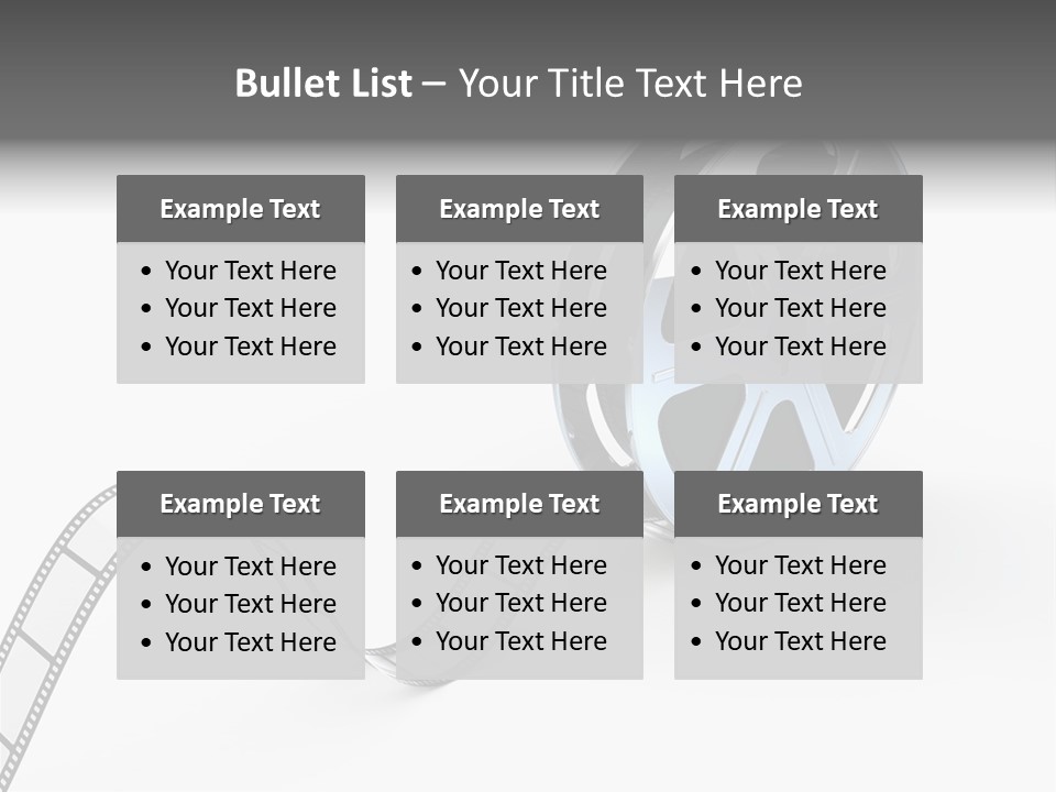 Render White Video PowerPoint Template