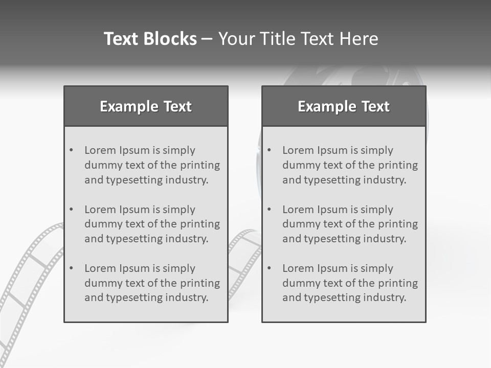 Render White Video PowerPoint Template