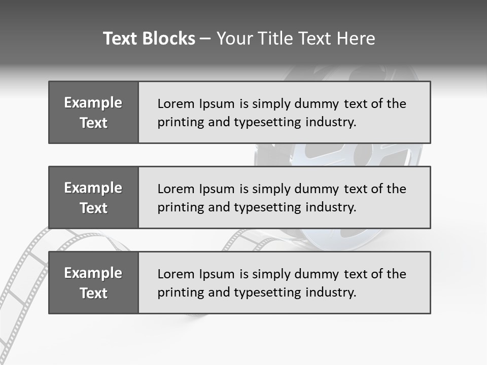 Render White Video PowerPoint Template