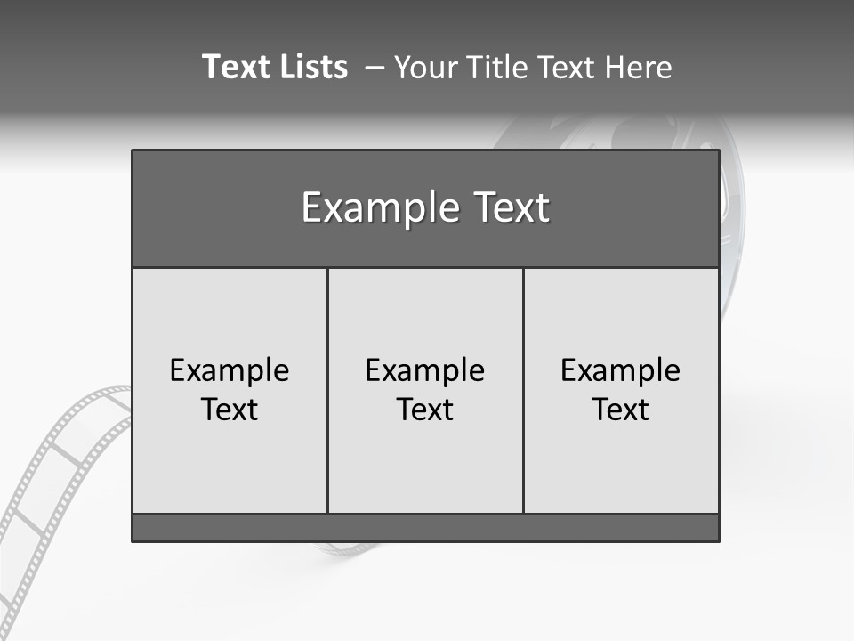 Render White Video PowerPoint Template