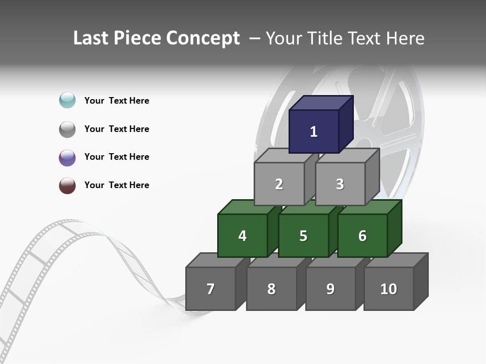 Render White Video PowerPoint Template