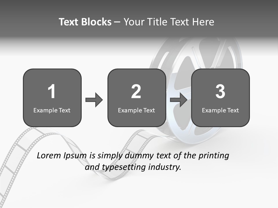 Render White Video PowerPoint Template