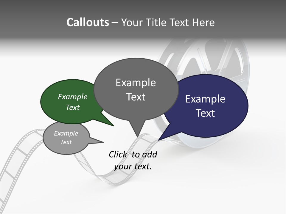 Render White Video PowerPoint Template