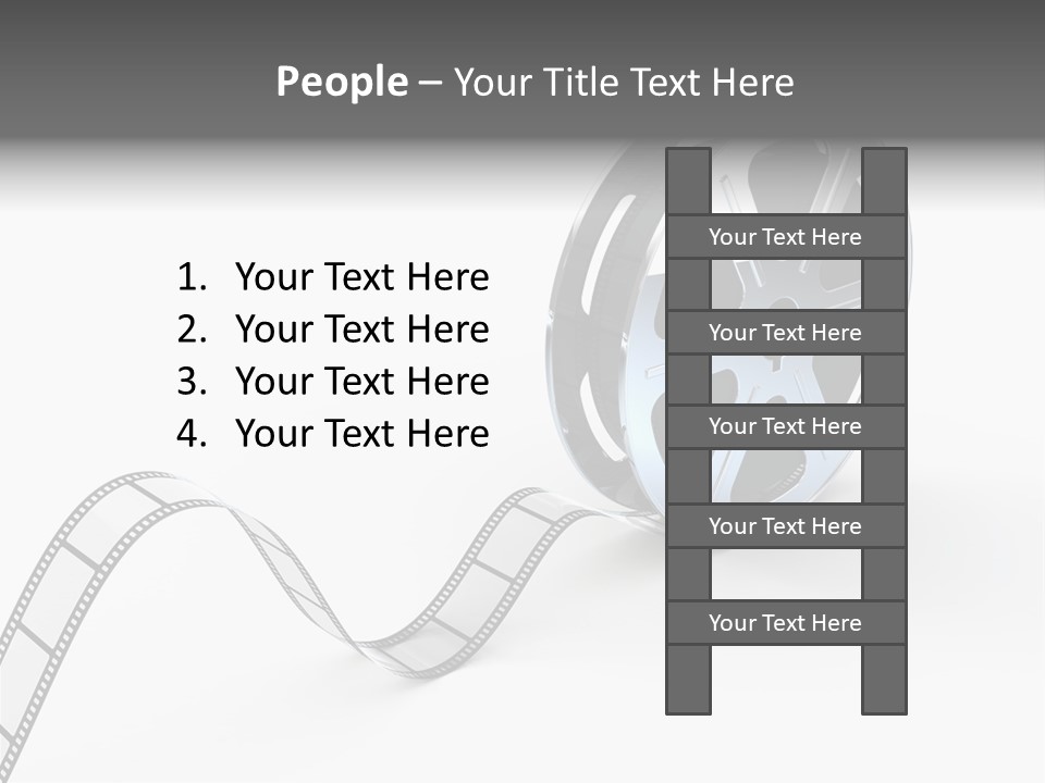 Render White Video PowerPoint Template