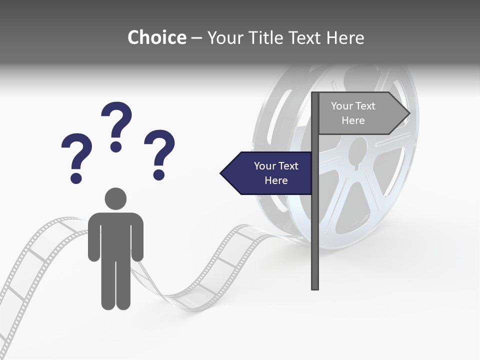 Render White Video PowerPoint Template