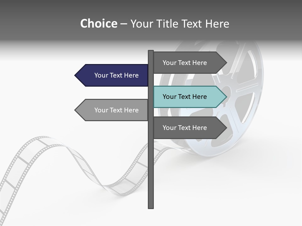 Render White Video PowerPoint Template