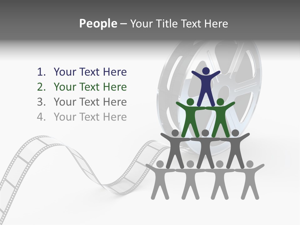 Render White Video PowerPoint Template