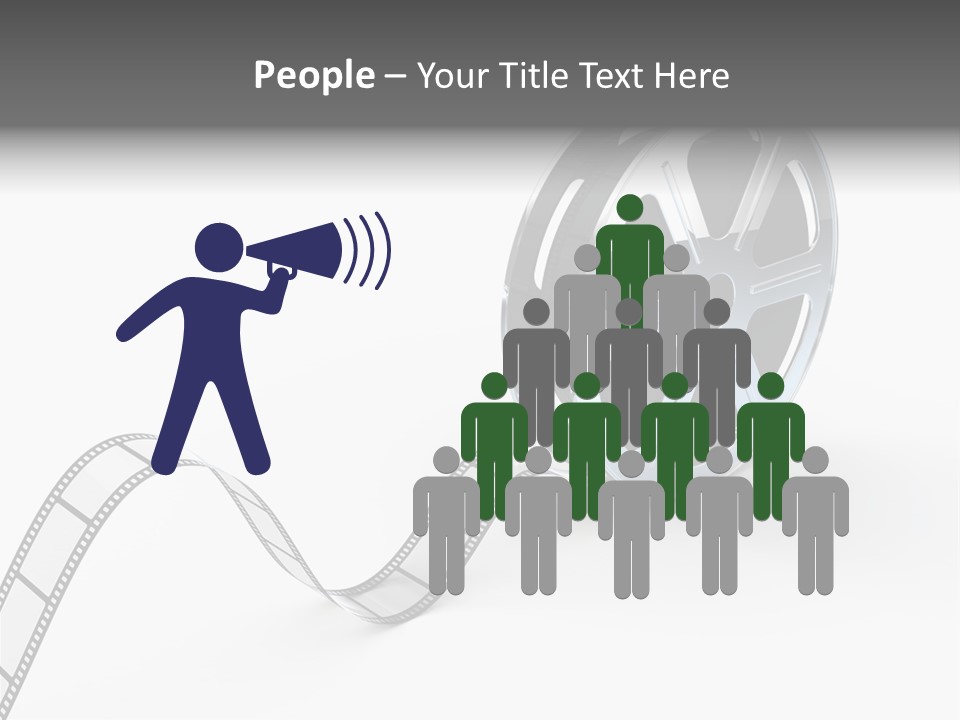 Render White Video PowerPoint Template