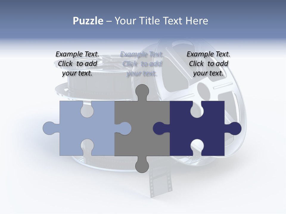 Film Steel Spool PowerPoint Template