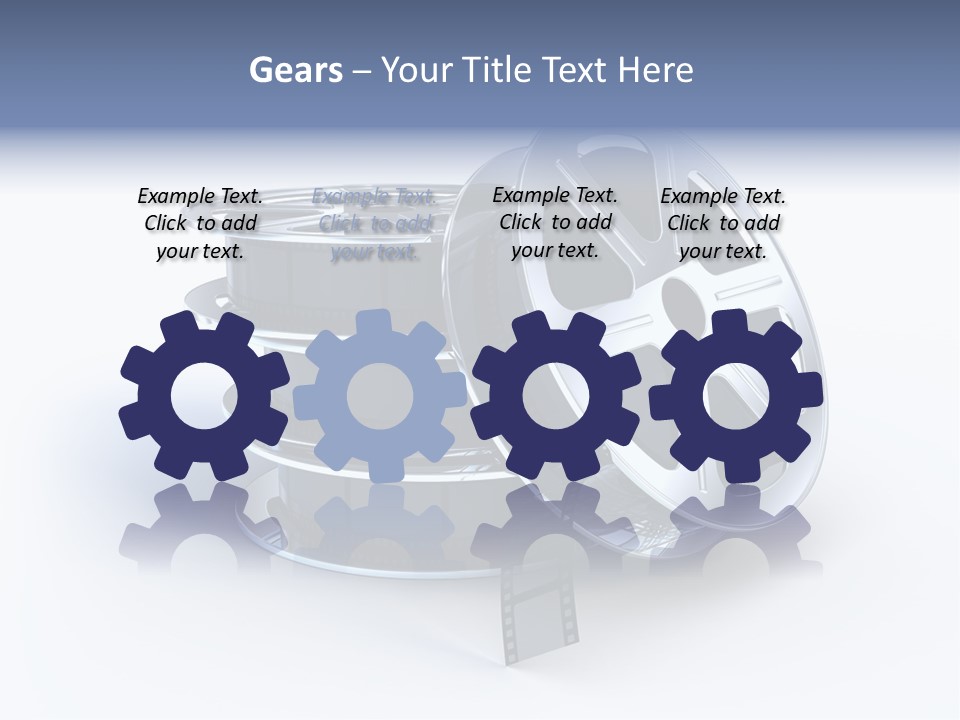 Film Steel Spool PowerPoint Template