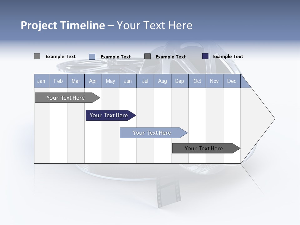 Film Steel Spool PowerPoint Template