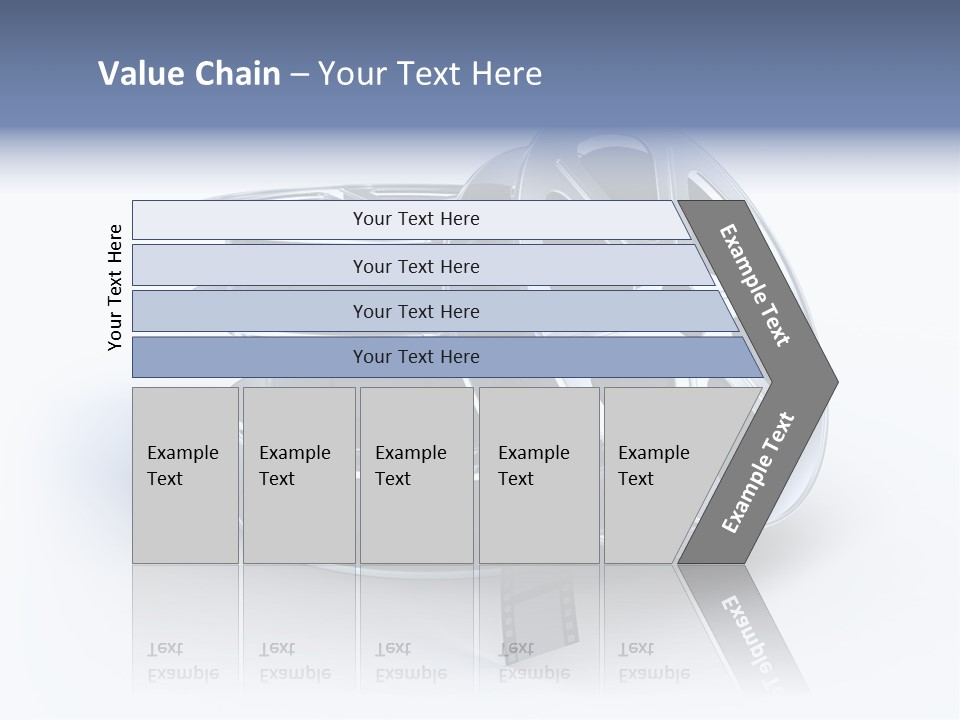 Film Steel Spool PowerPoint Template