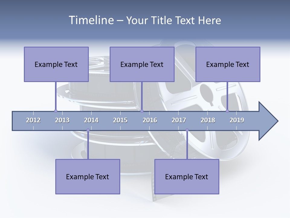 Film Steel Spool PowerPoint Template