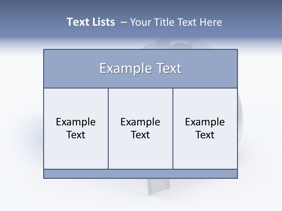 Film Steel Spool PowerPoint Template