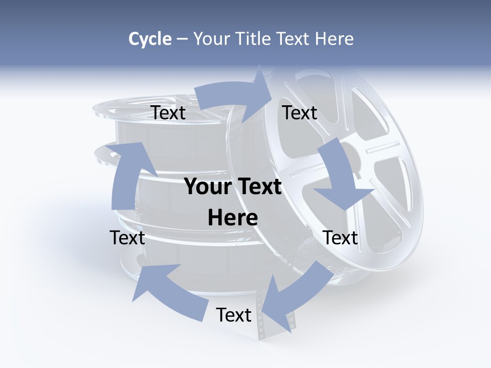 Film Steel Spool PowerPoint Template