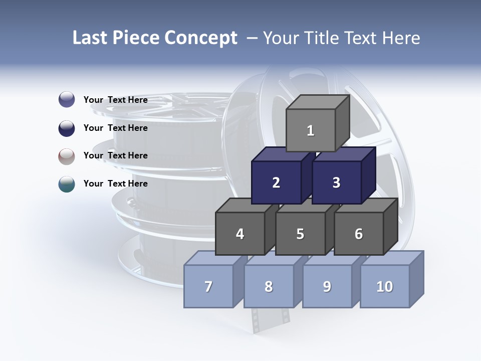Film Steel Spool PowerPoint Template