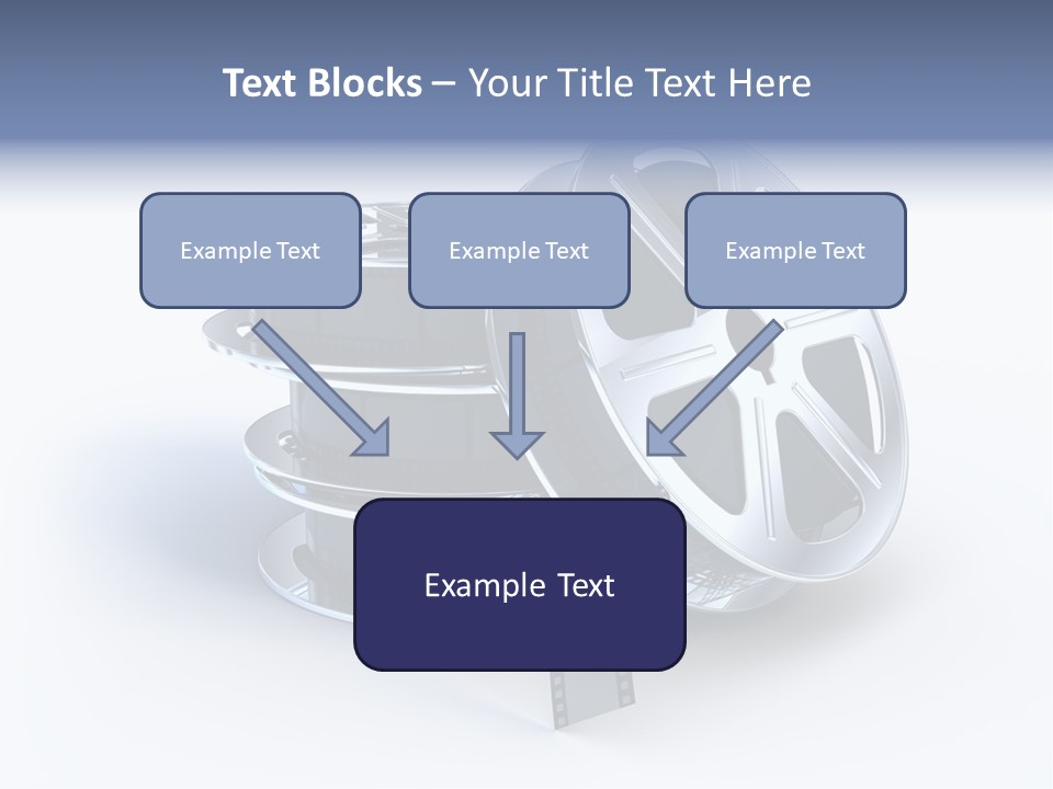 Film Steel Spool PowerPoint Template