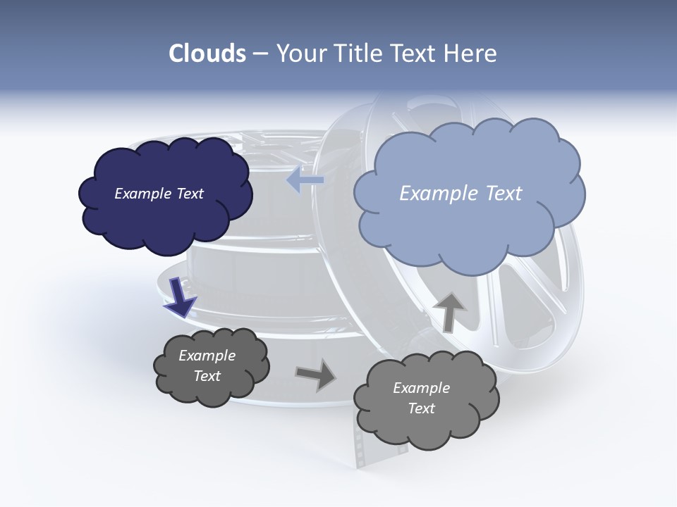 Film Steel Spool PowerPoint Template