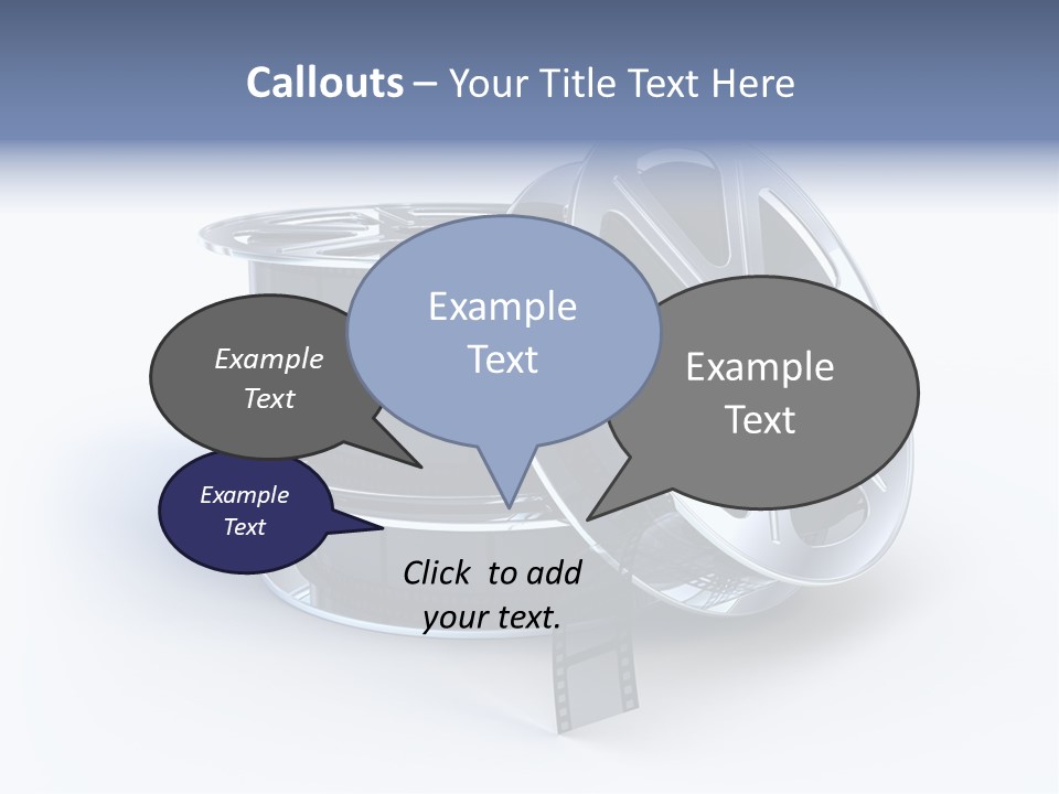 Film Steel Spool PowerPoint Template