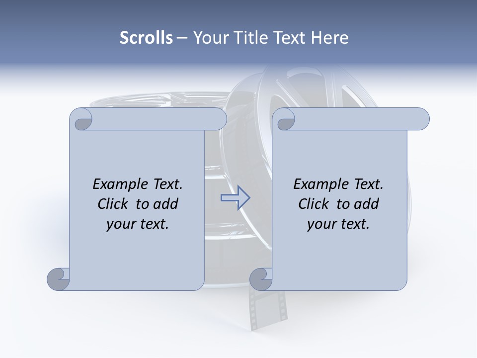 Film Steel Spool PowerPoint Template
