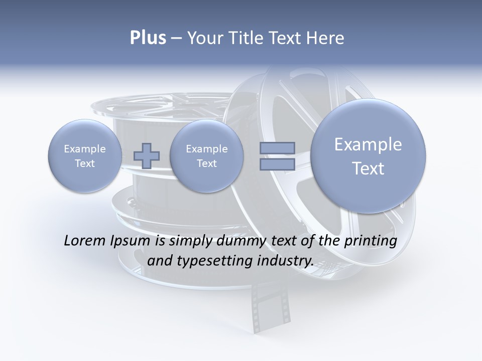 Film Steel Spool PowerPoint Template