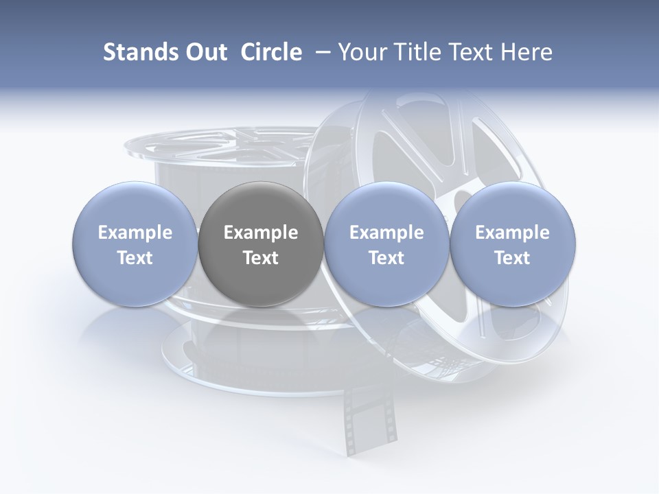 Film Steel Spool PowerPoint Template