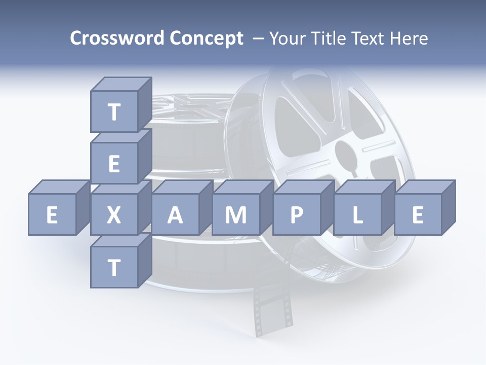 Film Steel Spool PowerPoint Template