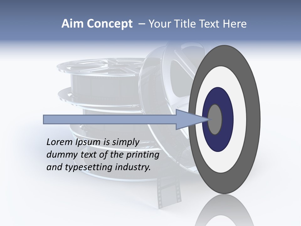 Film Steel Spool PowerPoint Template