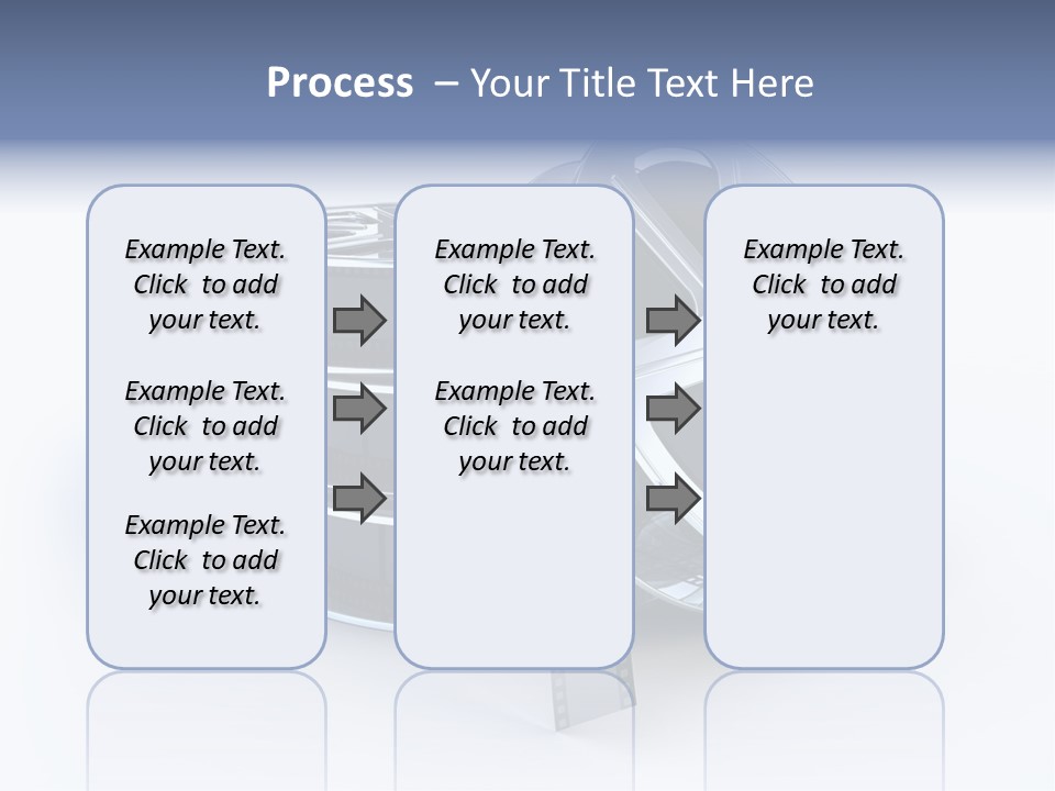 Film Steel Spool PowerPoint Template