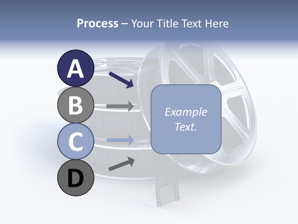 Film Steel Spool PowerPoint Template