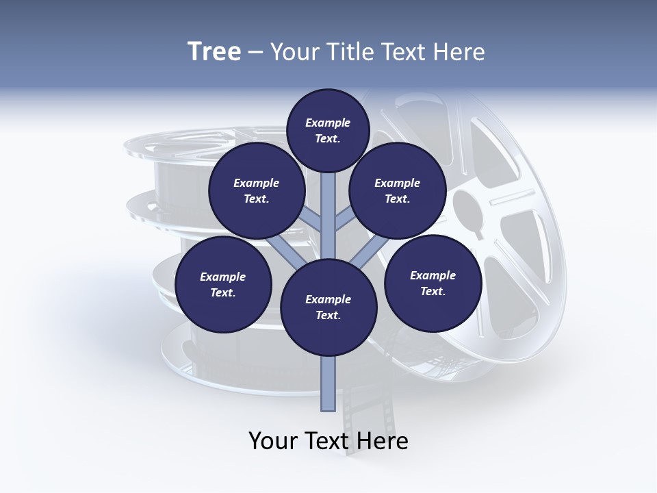 Film Steel Spool PowerPoint Template