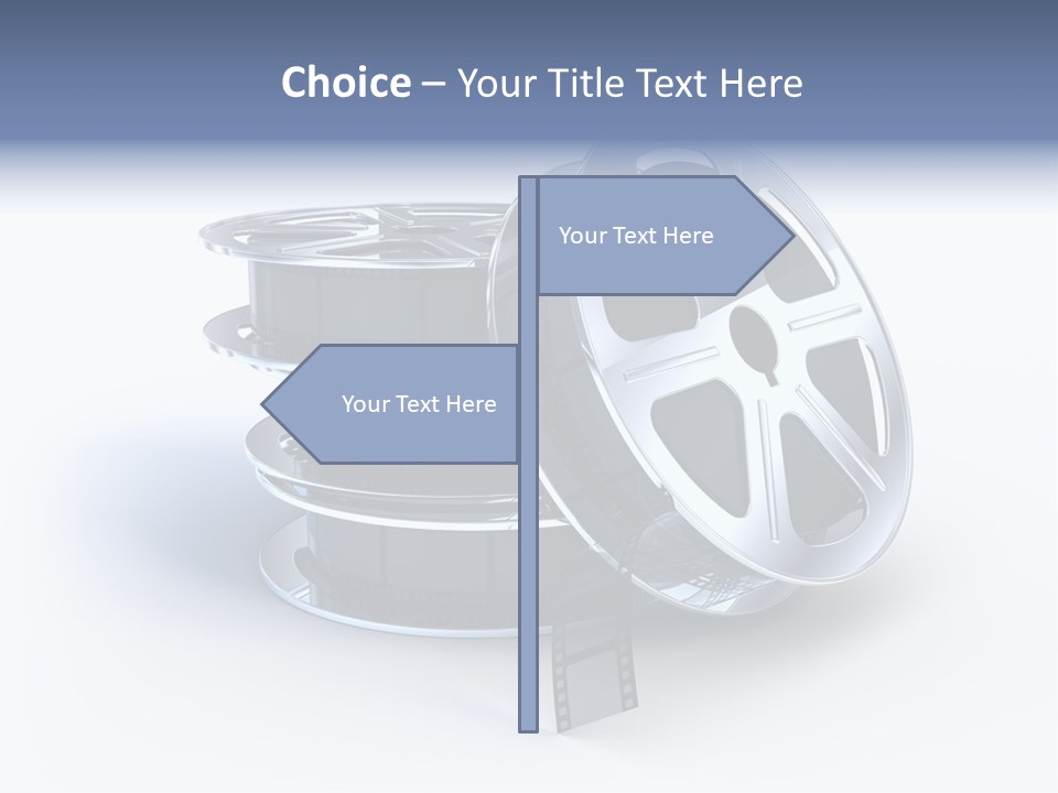 Film Steel Spool PowerPoint Template