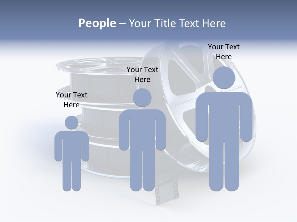 Film Steel Spool PowerPoint Template