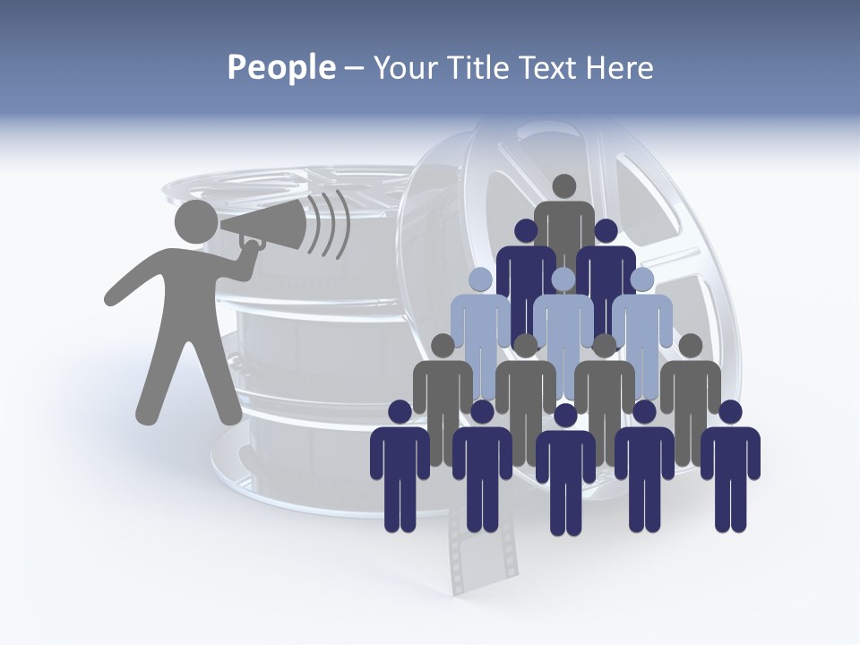 Film Steel Spool PowerPoint Template