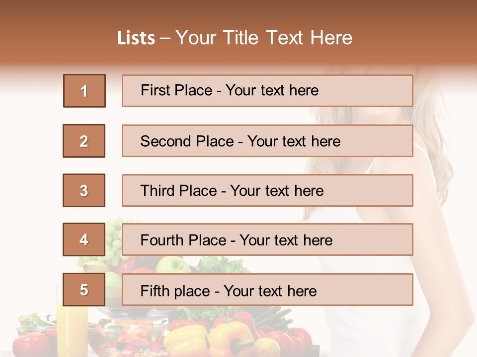 Lifestyle Drink Vitality PowerPoint Template