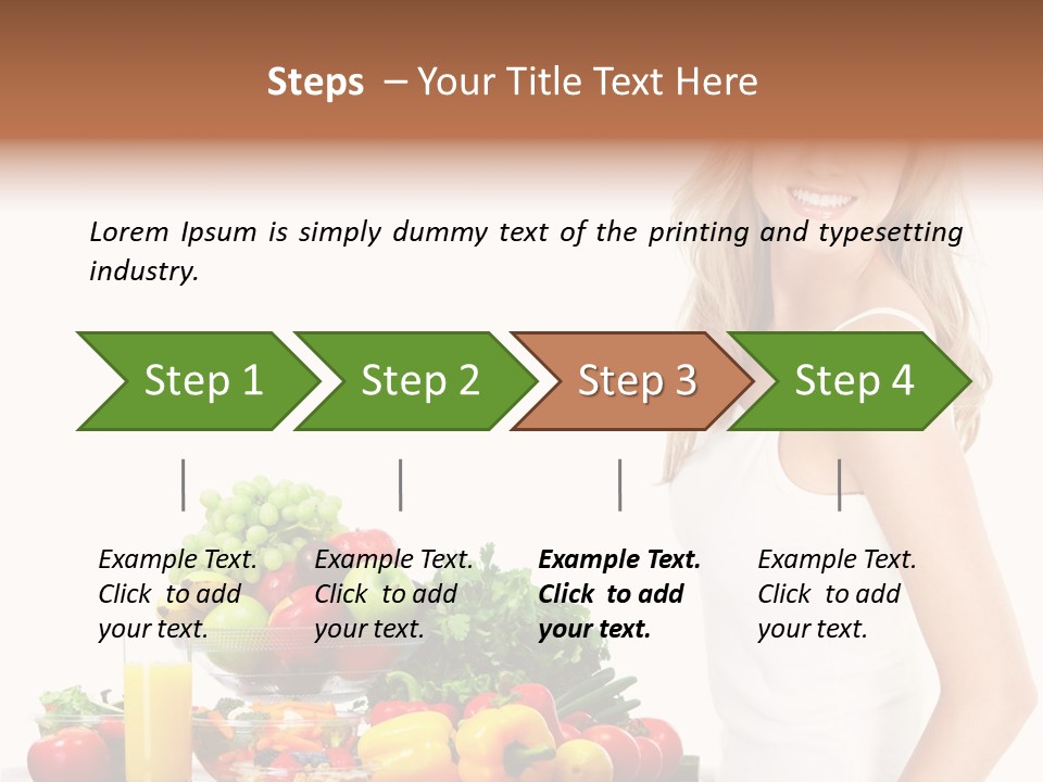 Lifestyle Drink Vitality PowerPoint Template