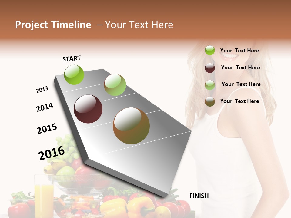 Lifestyle Drink Vitality PowerPoint Template
