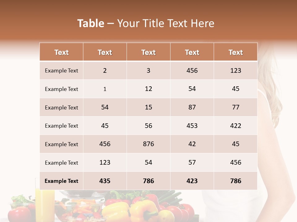 Lifestyle Drink Vitality PowerPoint Template
