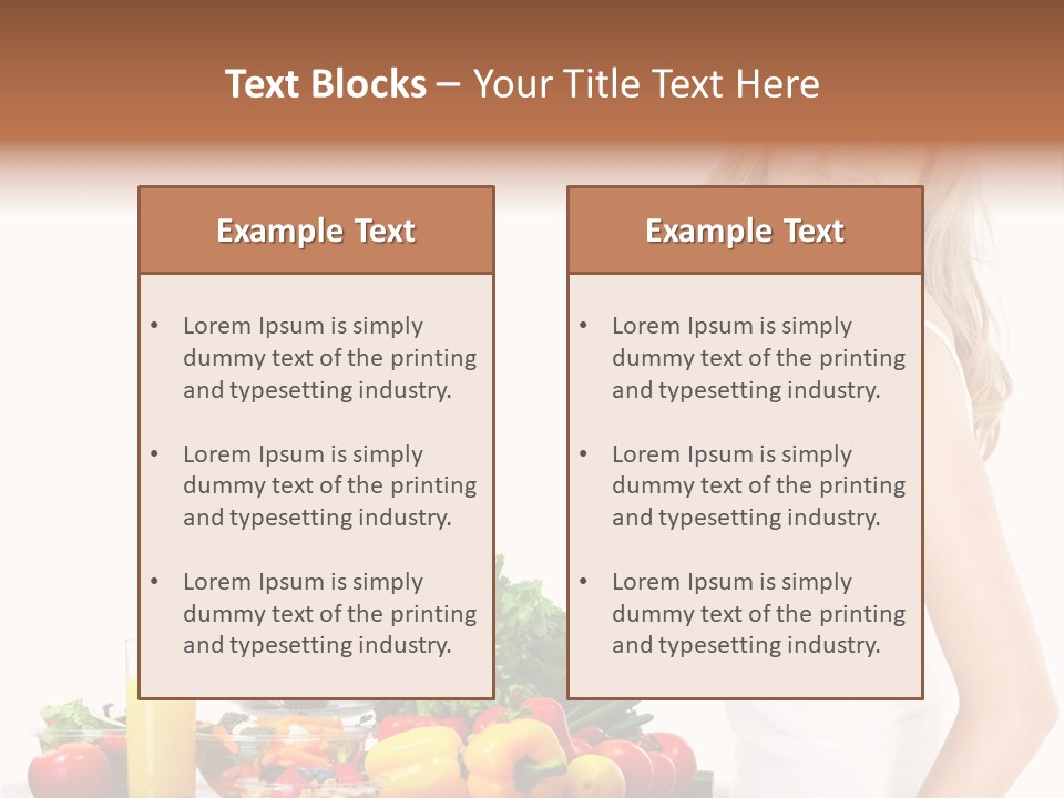 Lifestyle Drink Vitality PowerPoint Template