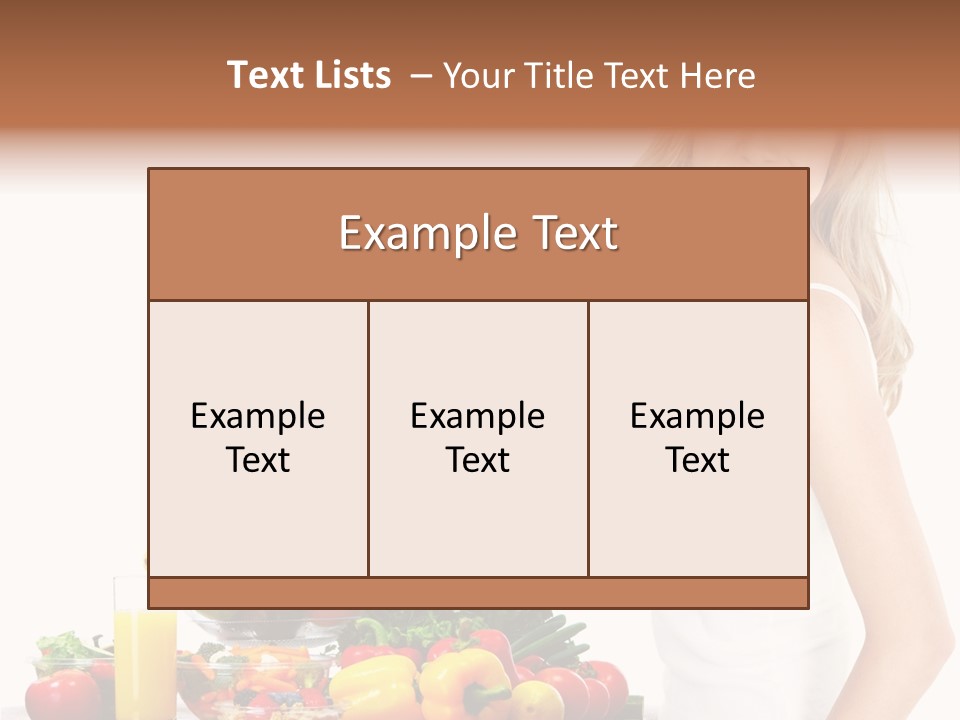 Lifestyle Drink Vitality PowerPoint Template