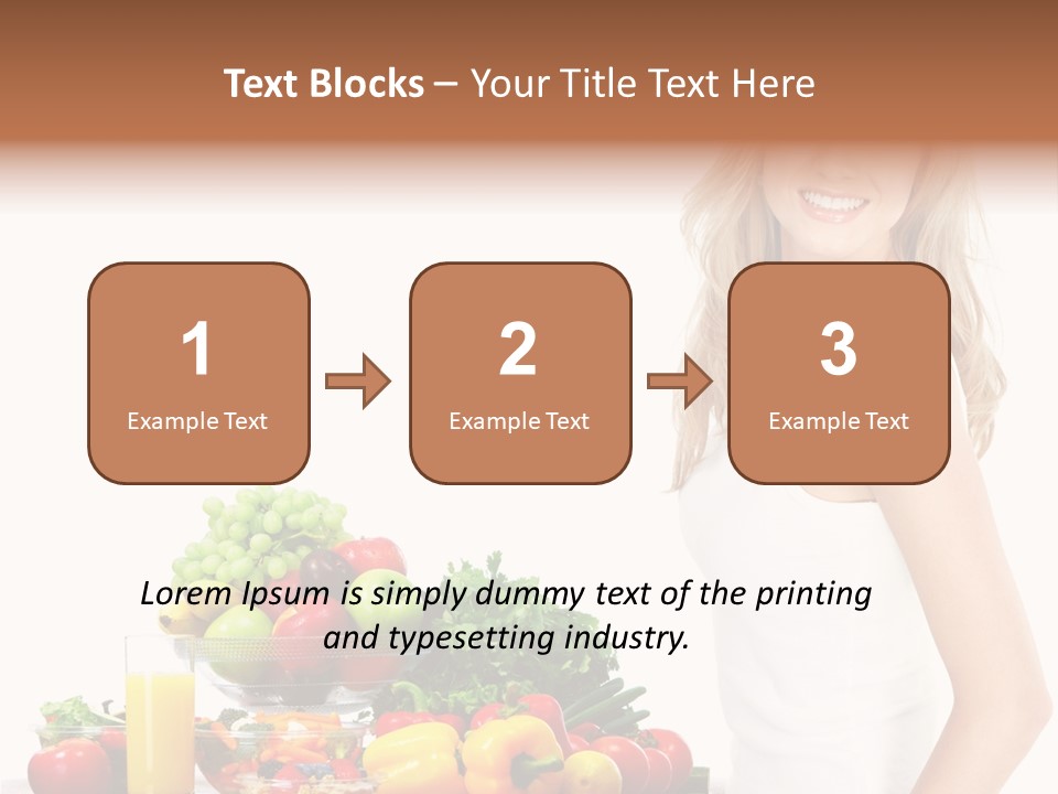 Lifestyle Drink Vitality PowerPoint Template