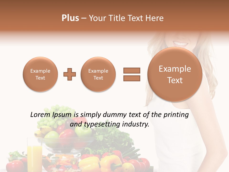 Lifestyle Drink Vitality PowerPoint Template