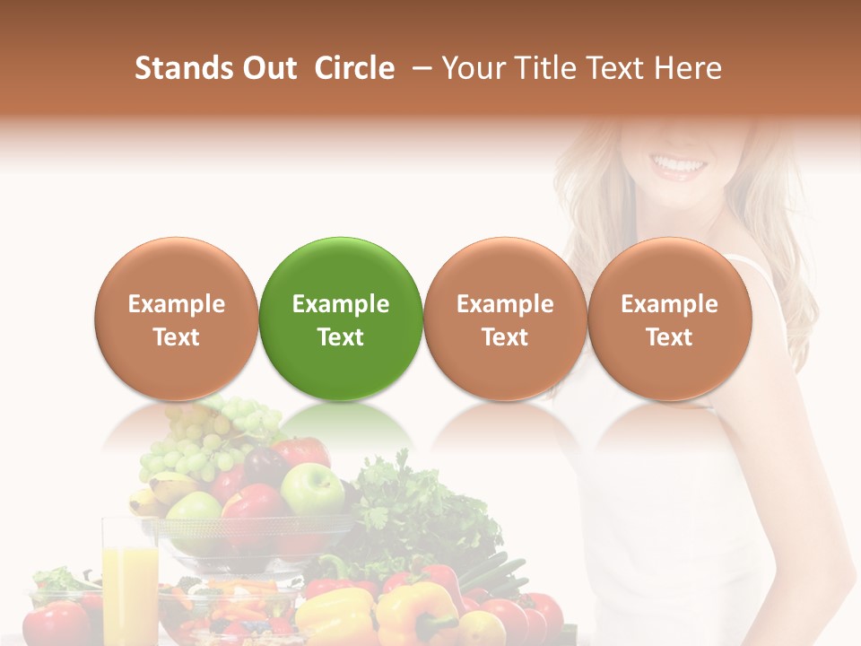 Lifestyle Drink Vitality PowerPoint Template