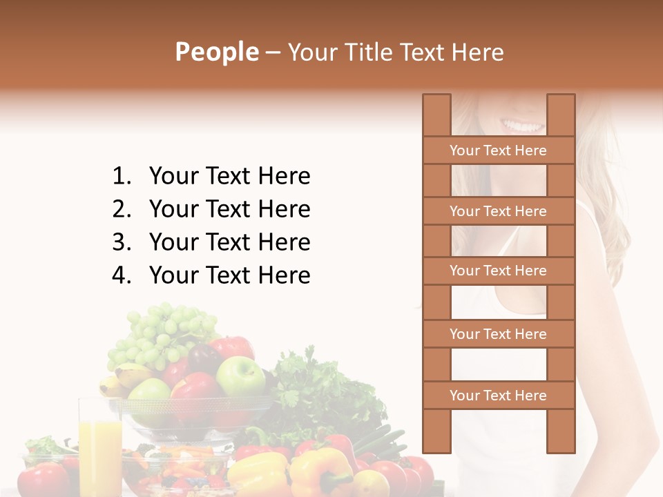 Lifestyle Drink Vitality PowerPoint Template