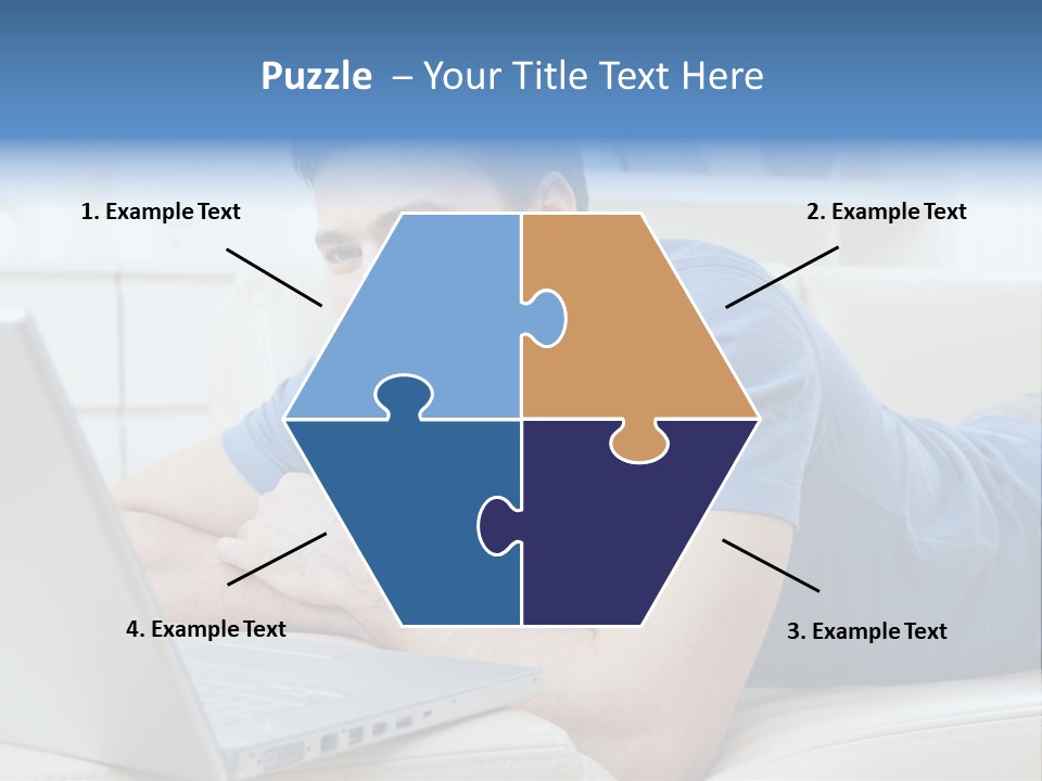 Photo Couch Mail PowerPoint Template