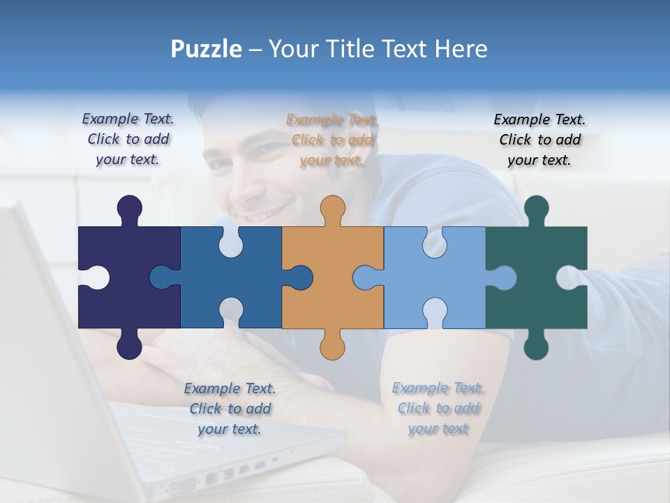 Photo Couch Mail PowerPoint Template